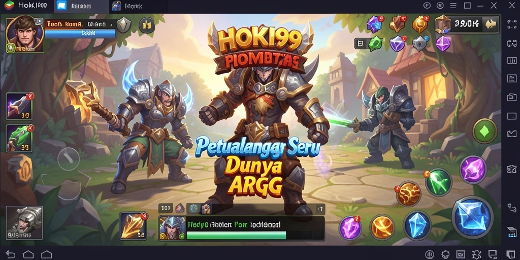 Tampilan gameplay seru HOKI99 dalam dunia ARPG.