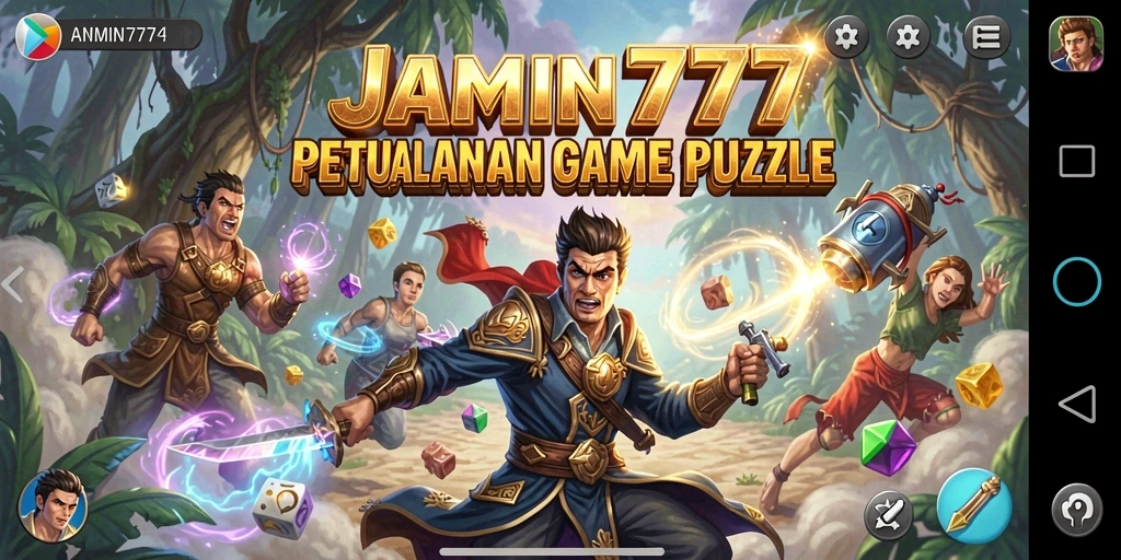 Screenshot menunjukkan gameplay seru dari JAMIN777.