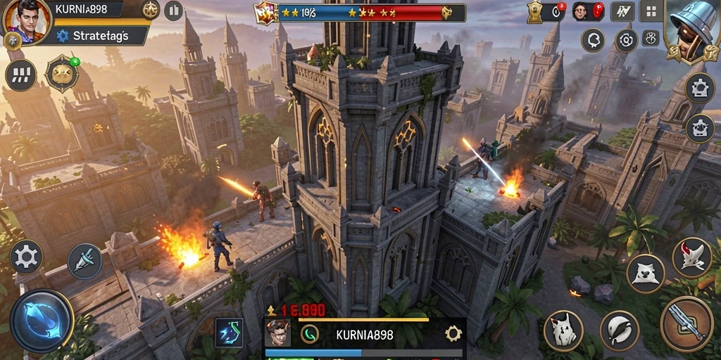 Screenshot gameplay KURNIA898 yang menampilkan aksi Tower Defense seru.