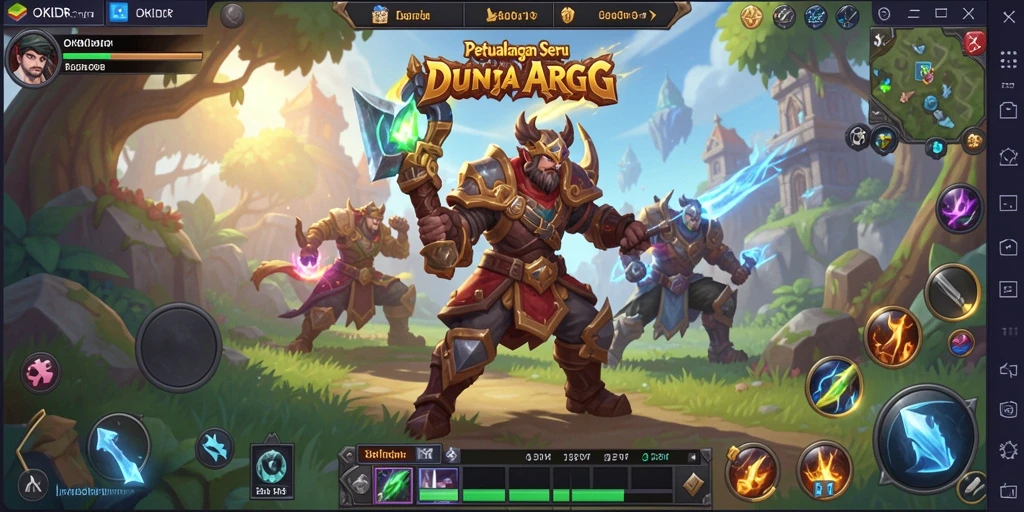 Screenshot gameplay OKIDR menunjukkan petualangan seru dalam dunia ARPG.