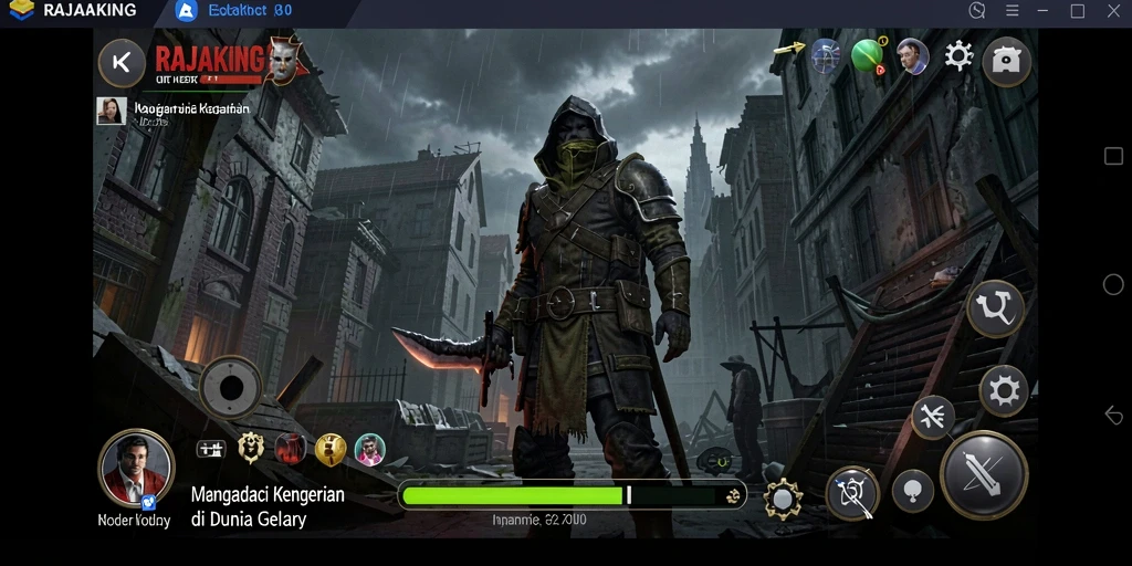 Tampilan menakutkan dari gameplay RAJAKING yang menghantui.