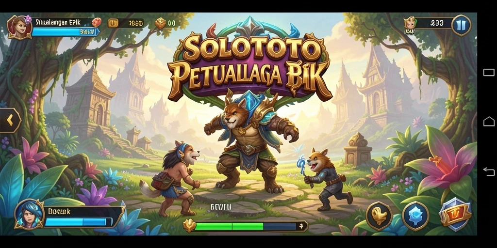 Tampilan screenshot SOLOTOTO menampilkan momen seru dalam petualangan.