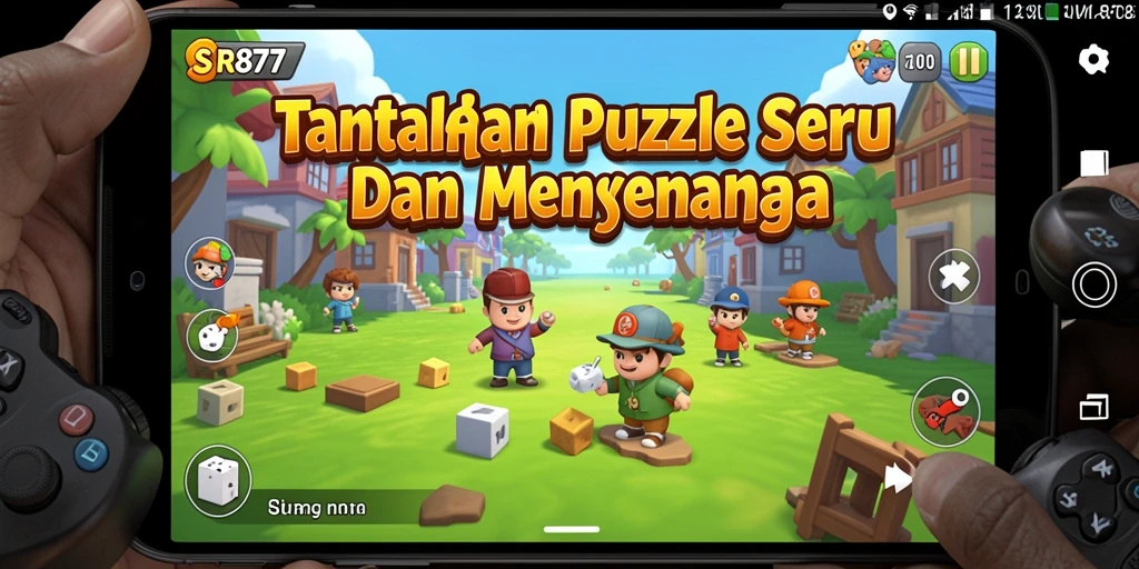 Tampilkan permainan puzzle yang menantang dan menyenangkan di SR877.