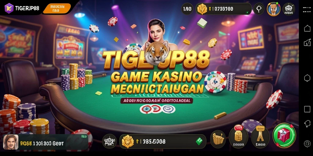 Tampilan gameplay kasino yang menarik di TIGERJP88.