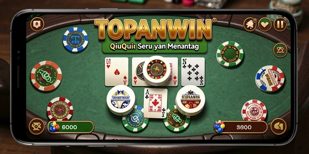 Tampilan menarik dari gameplay QiuQiu di TOPANWIN.